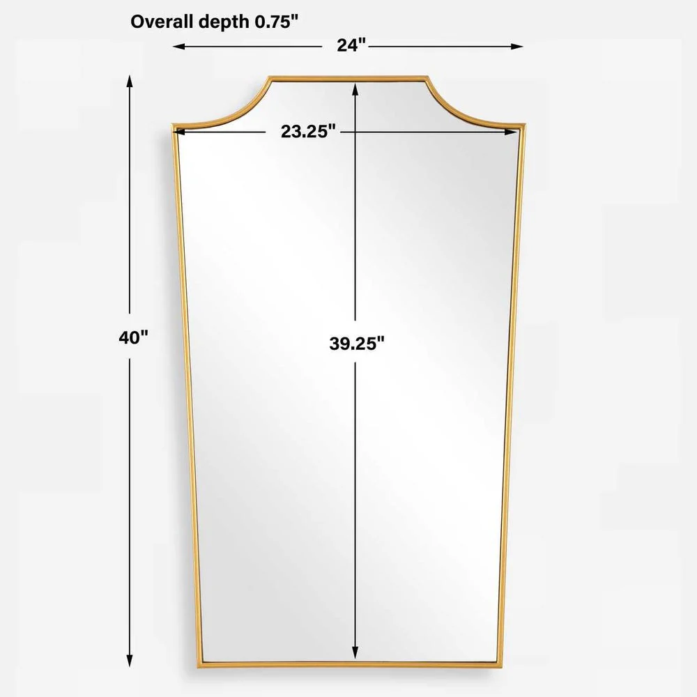 Uttermost demure Gold Leaf Finish Mirror - Image 6