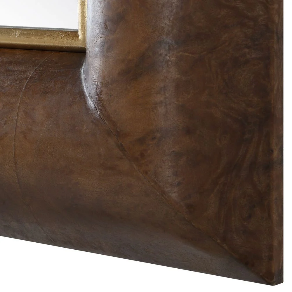 Uttermost Donovan Rich Burl And Walnut Finish Mirror - Image 5