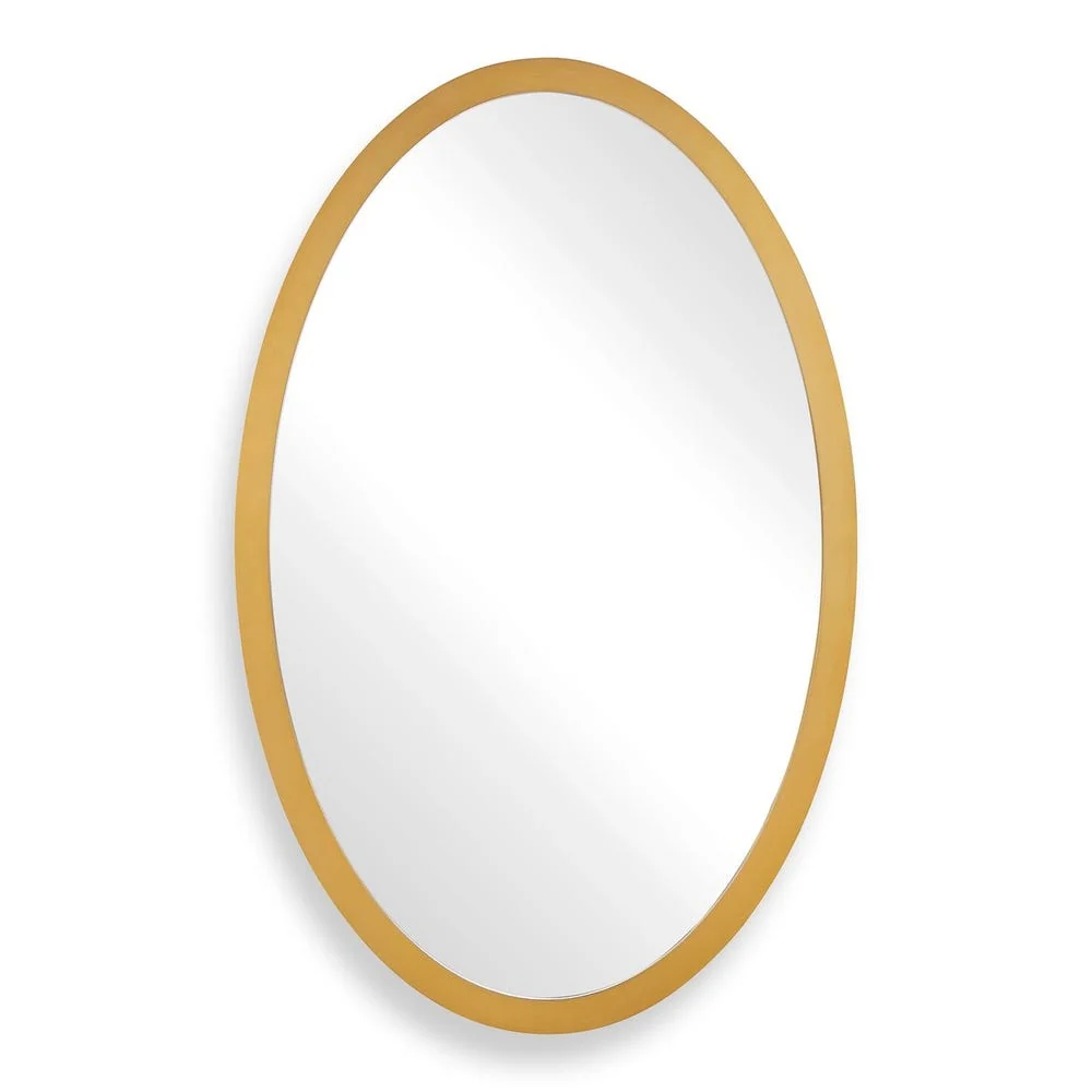 Uttermost Elstree Antique Brass Finish Oval Mirror - Image 3