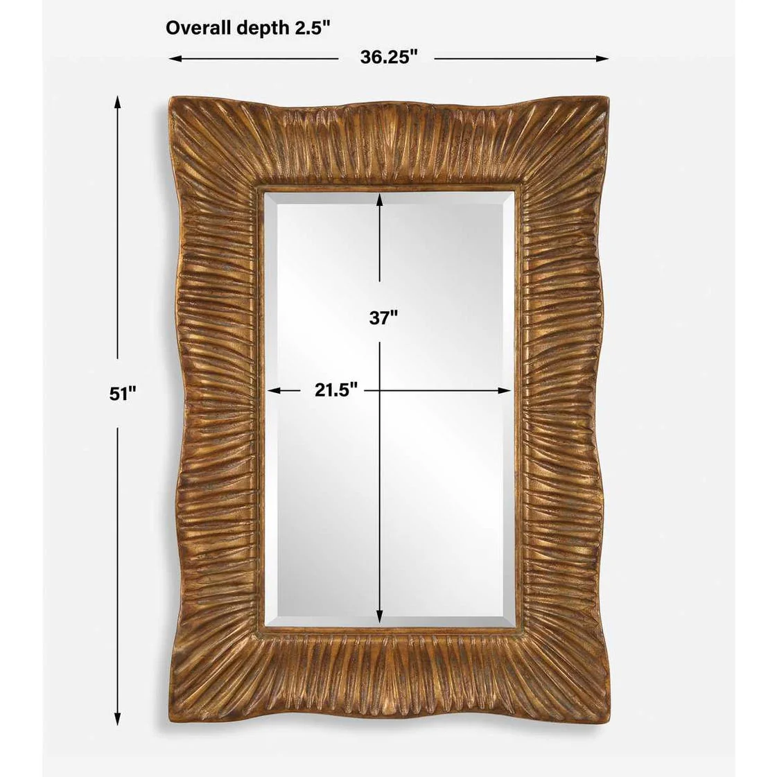 Uttermost Emerson Scalloped Mirror - Image 4