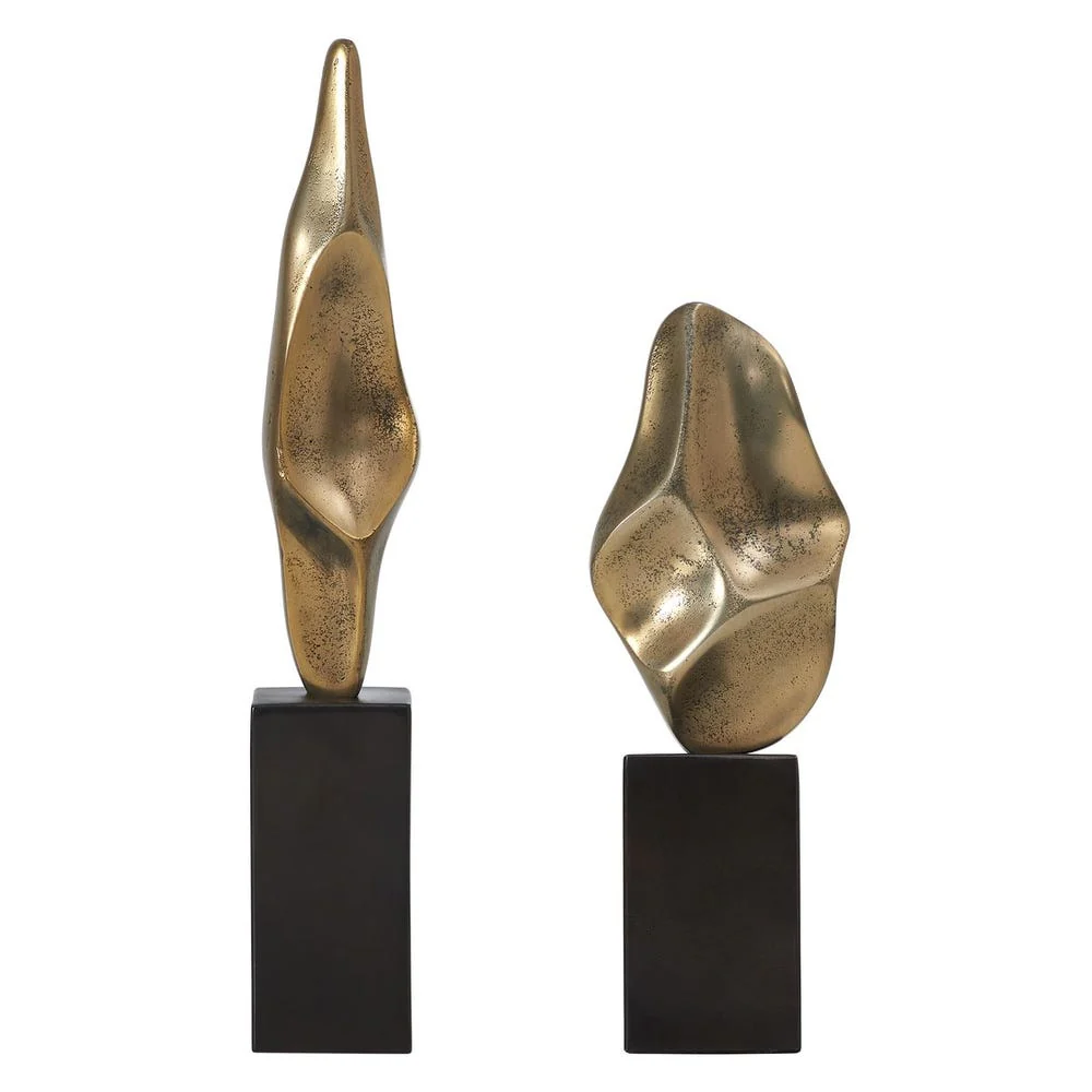 Uttermost Fluid Geometry Sculptures ~ Set Of 2 - Image 2