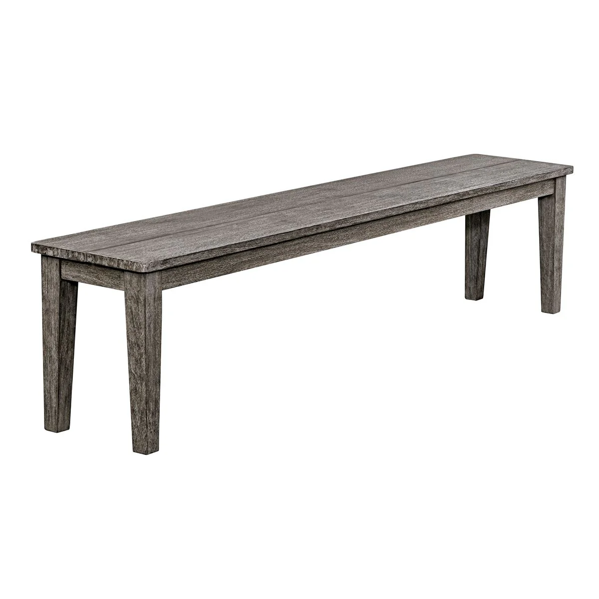Uttermost Forsyth Weathered Dark Gray Mahogany Outdoor Bench - Image 8