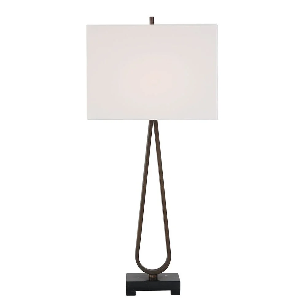 Uttermost Galloway Dark Bronzed Table Lamp - Image 5