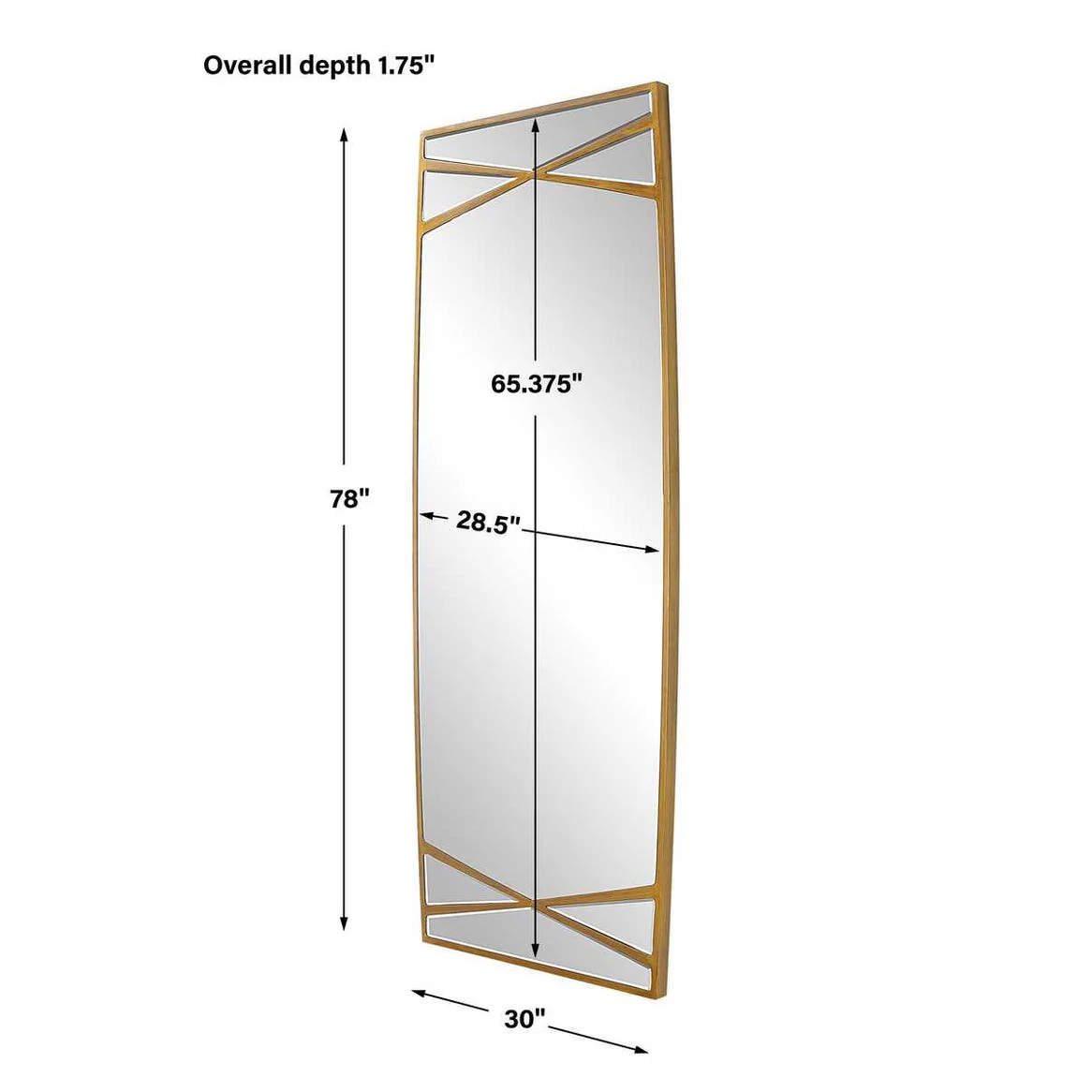 Uttermost Gentry Antique Gold Oversized Mirror - Image 7