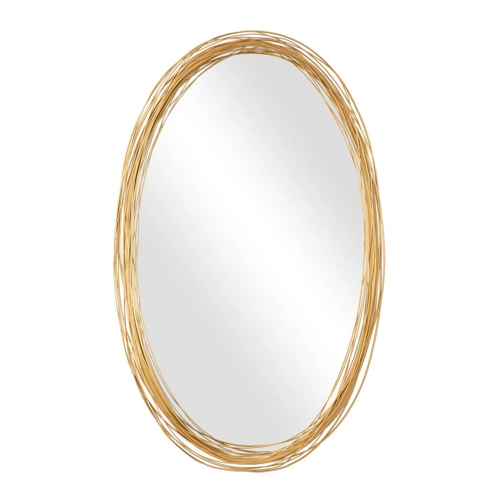 Uttermost Gillian Gold Finish Oval Mirror - Image 3
