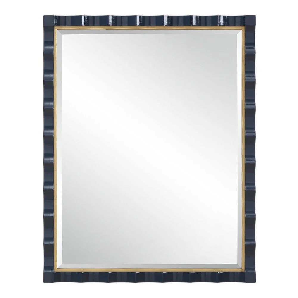 Uttermost Gulf Gold Leaf And Navy Mirror - Image 6