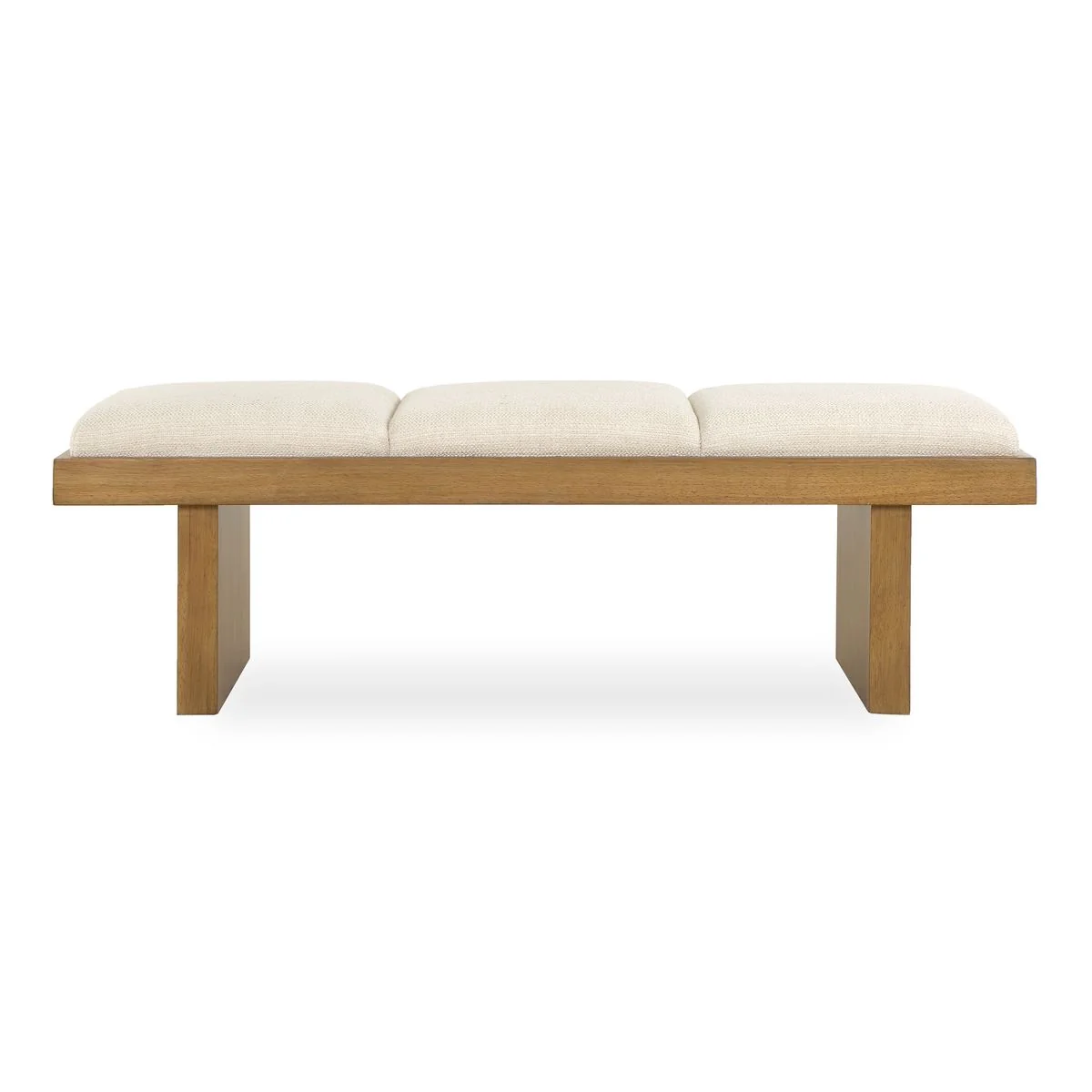 Uttermost Haden Ivory Boucle Bench - Image 3