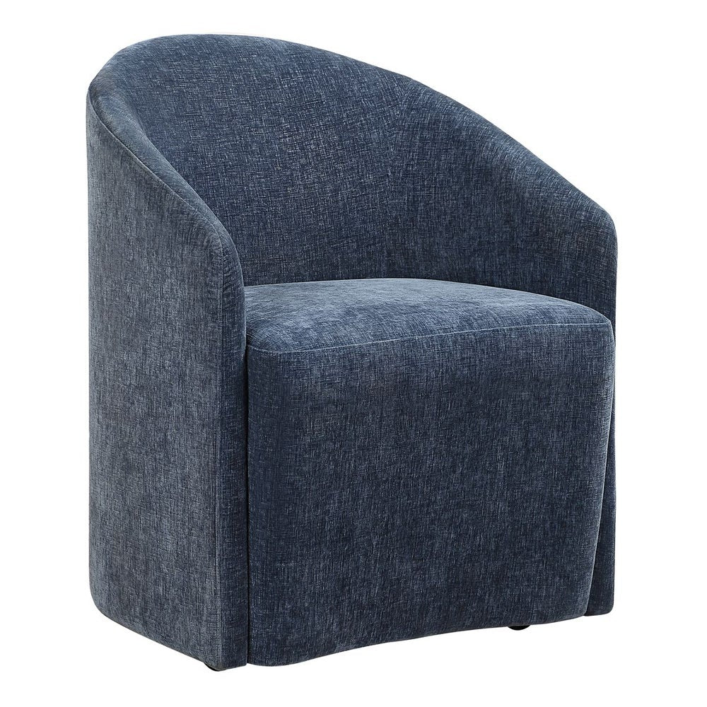 Uttermost Harbor Velvet Harbor Blue Dining Chair - Image 4