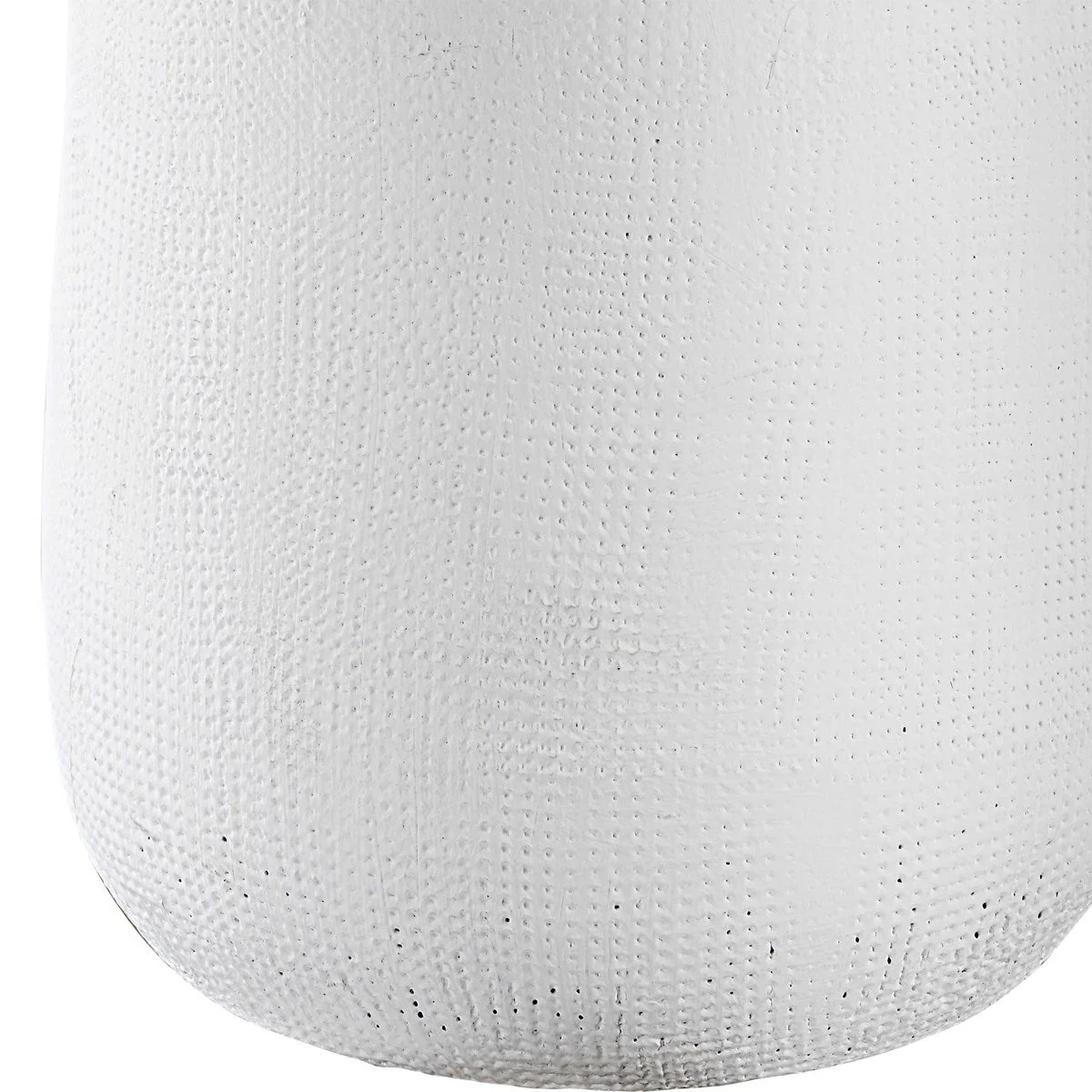 Uttermost Heir Matte Chalk White Ceramic Table Lamp With White Shade - Image 6