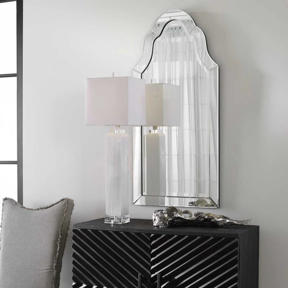 Uttermost Hovan Polished Edges Arch Mirror - Image 3