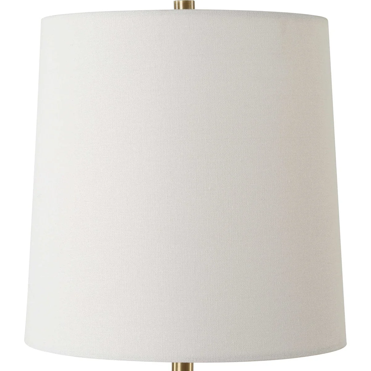 Uttermost Indent Travertine Accent Lamp With White Linen Shade - Image 5