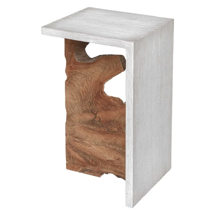 Uttermost Intersect Teak Wood Accent Table - Image 6
