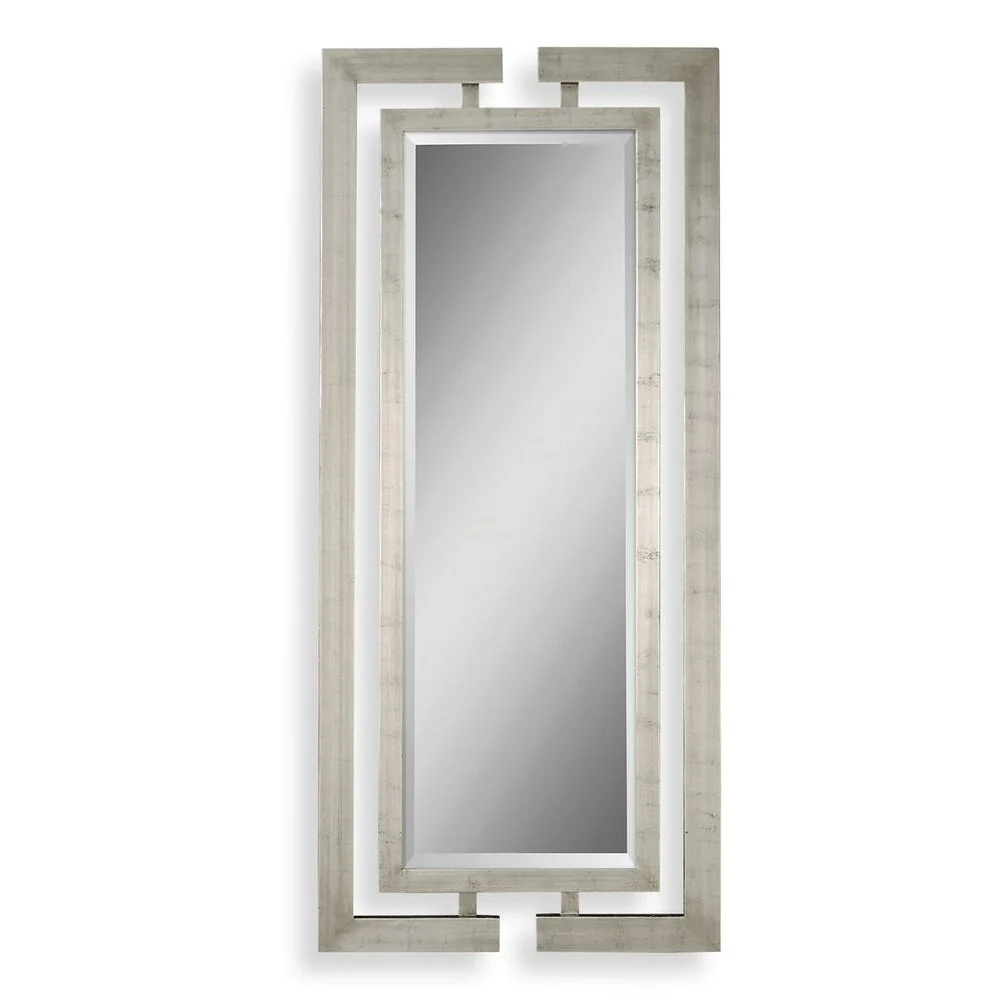 Uttermost Jamal Wooden Frame Silver Leaf Mirror - Image 2