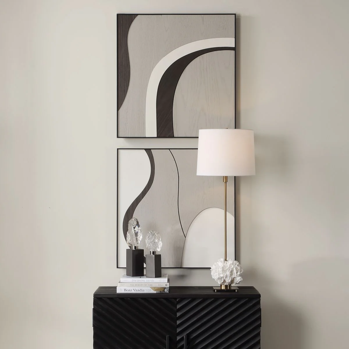 Uttermost Joel Contemporary Wood Wall Decor ~ Set Of 2