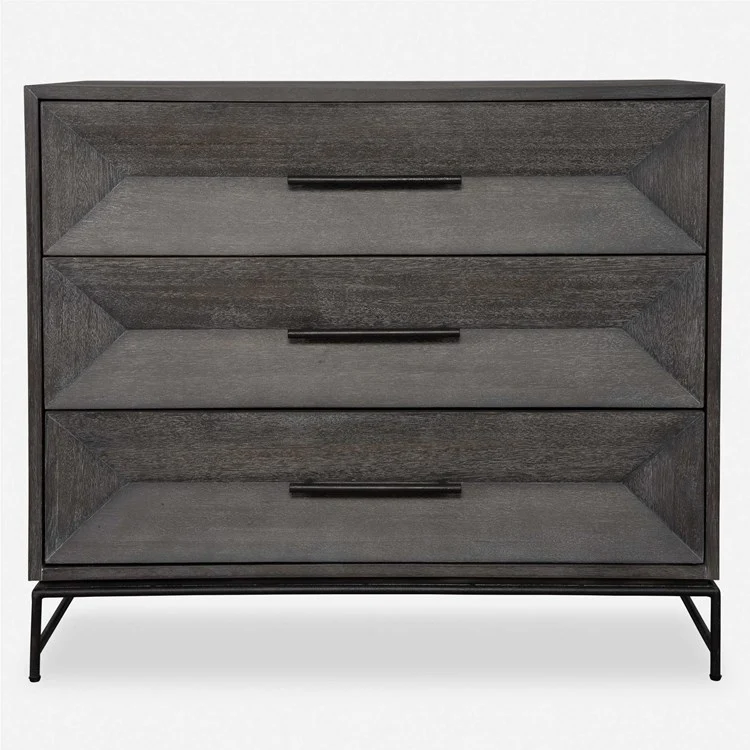Uttermost Knox Acacia Walnut Stain With Light Gray Glaze Chest - Image 2