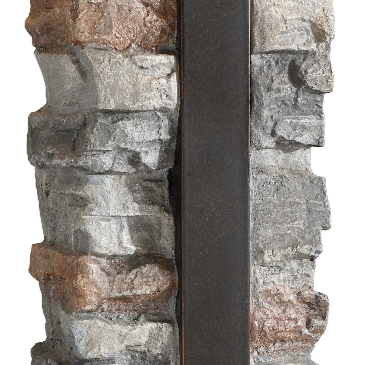 Uttermost Kodiak Stacked Stone Outdoor Table Lamp With Weather Resistant Fabric Shade - Image 5