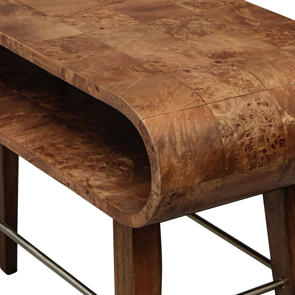 Uttermost Ledger Burl and Java Wood Console Table - Image 5