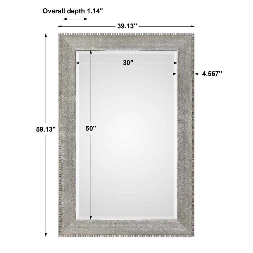 Uttermost Leiston Metallic Silver Mirror - Image 5