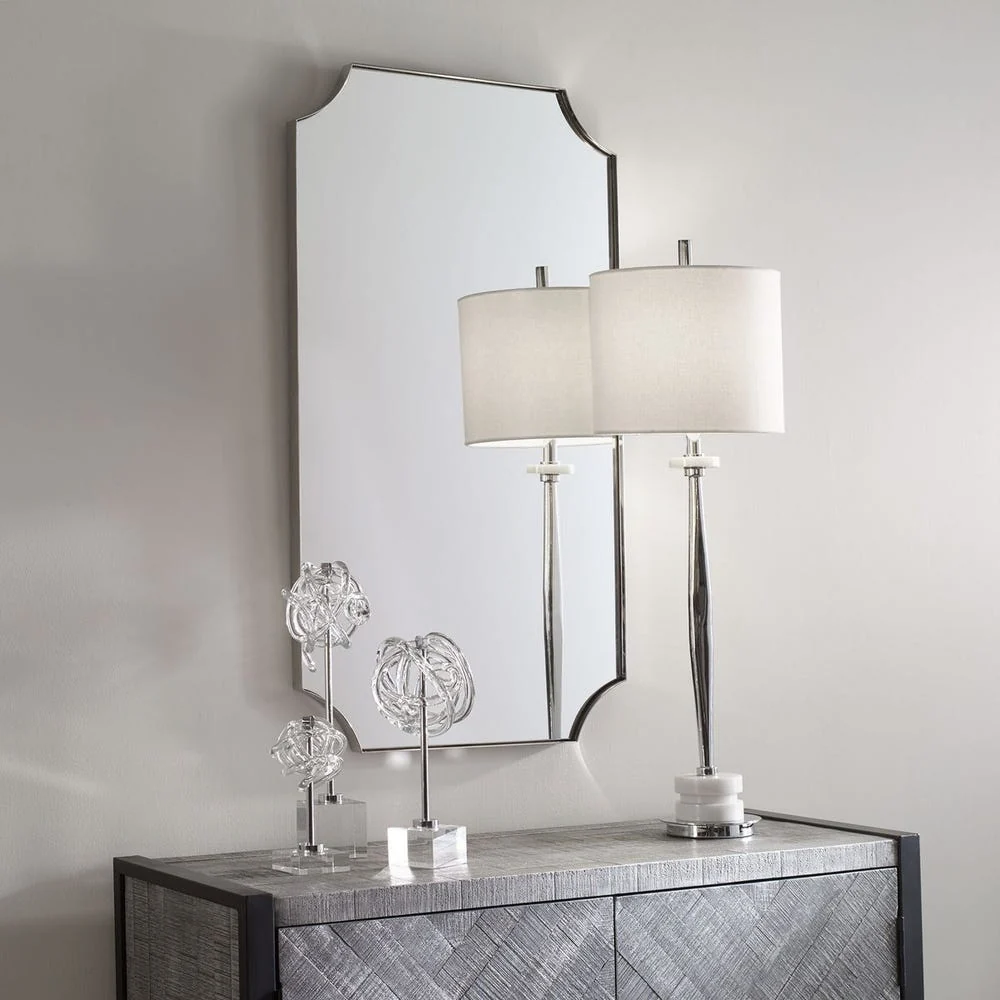 Uttermost Lennox Polished Nickel Mirror - Image 2