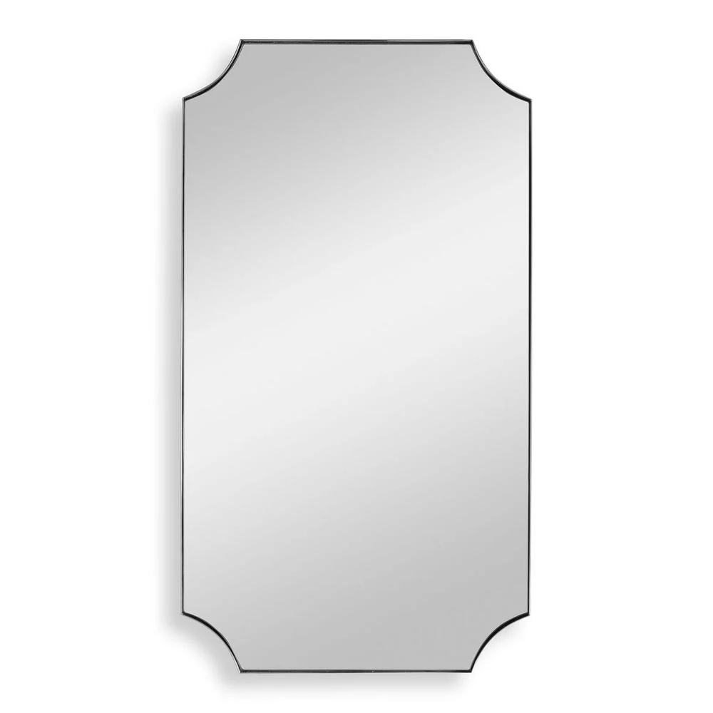 Uttermost Lennox Stainless Steel Frame Polished Nickel Mirror - Image 4