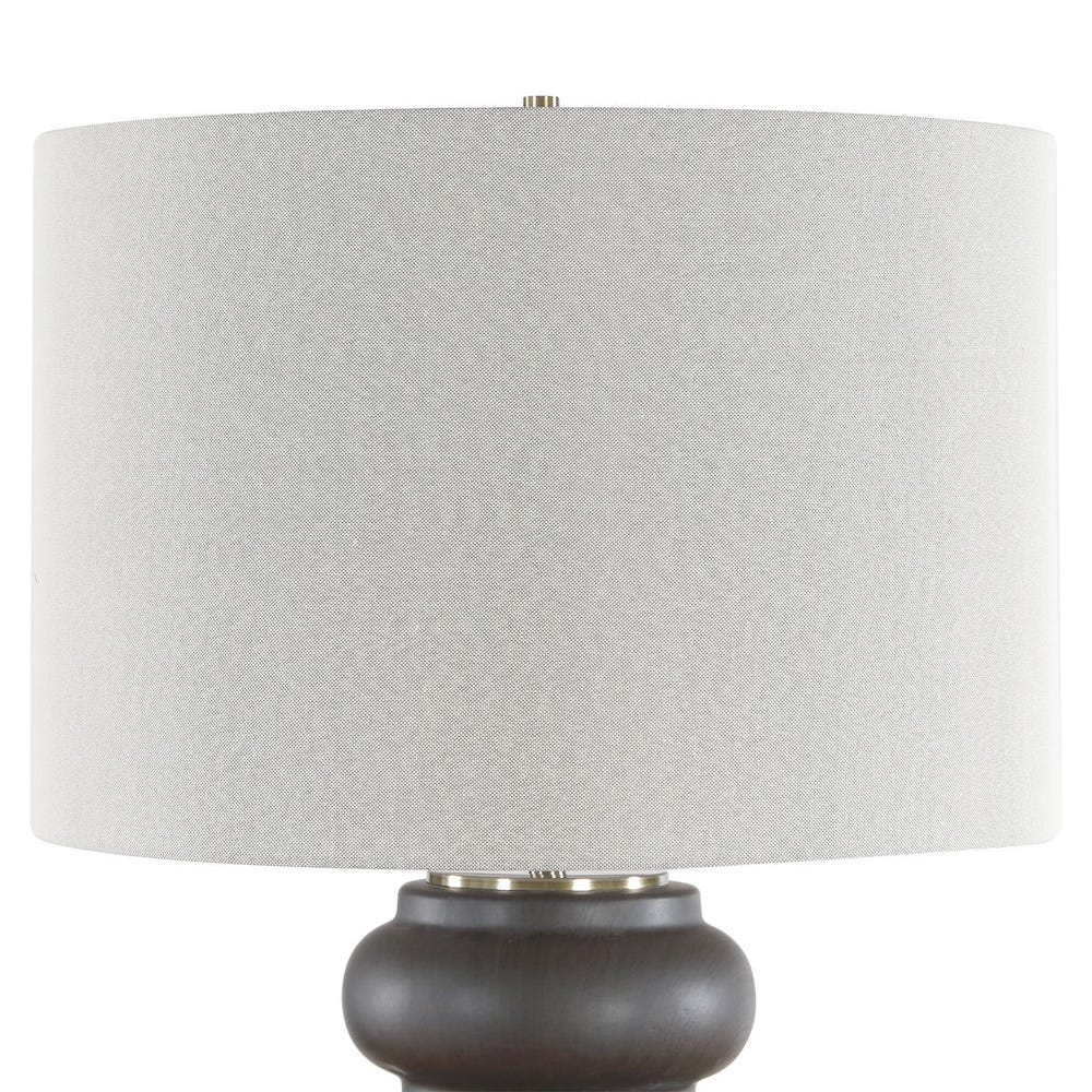 Uttermost Macon Matte Black Glazed Table Lamp - Image 5