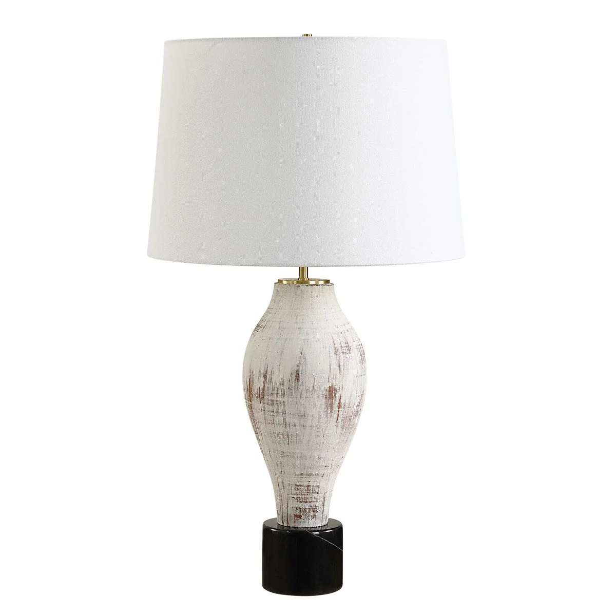 Uttermost Magdaline Porcelain Table Lamp With White Linen Shade - Image 4
