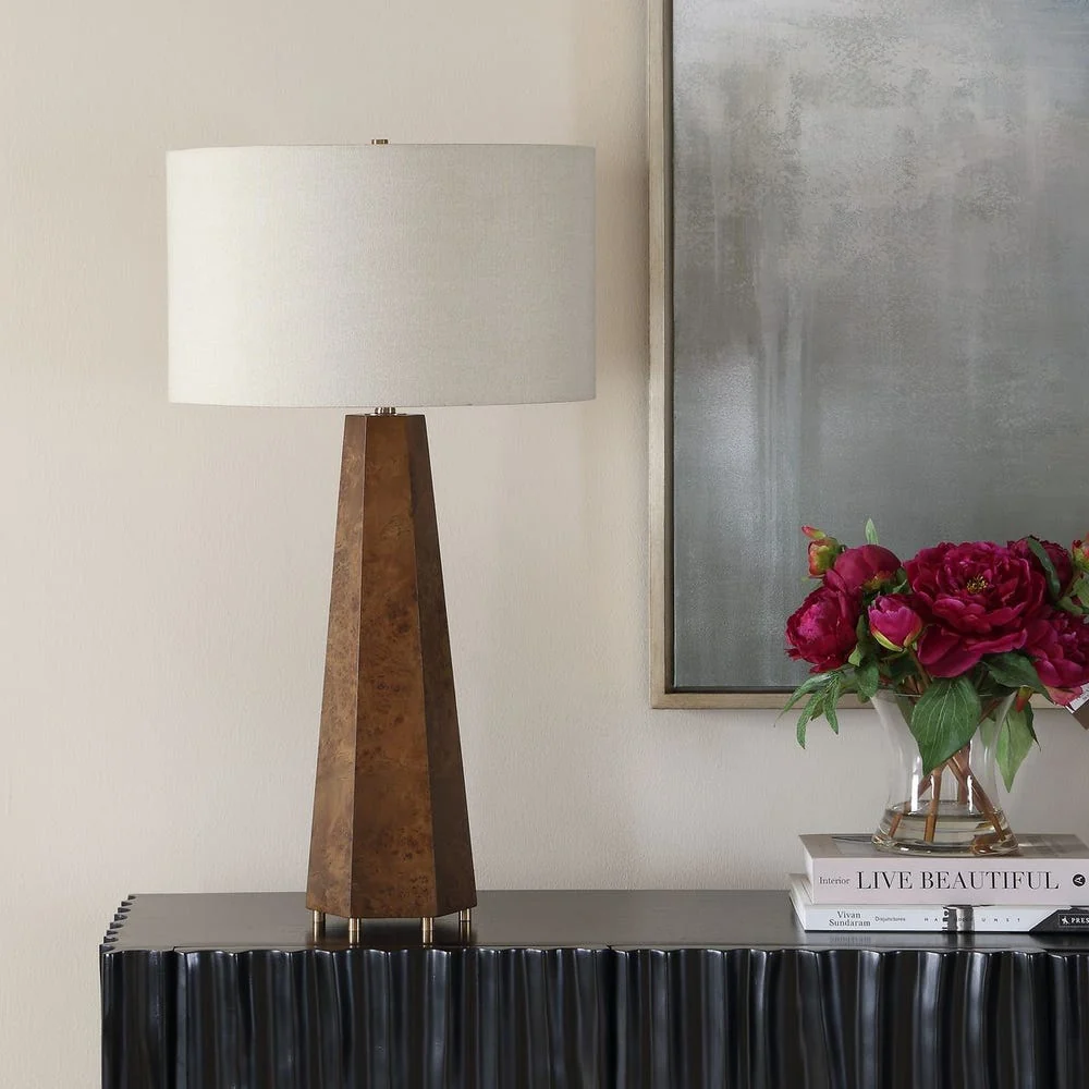 Uttermost McCaffrey Burl Wood Table Lamp - Image 2