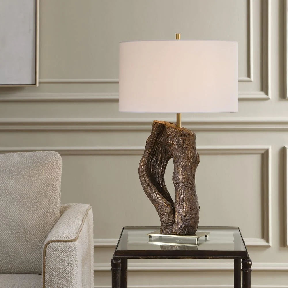 Uttermost Namath Textured Wooden Table Lamp - Image 2