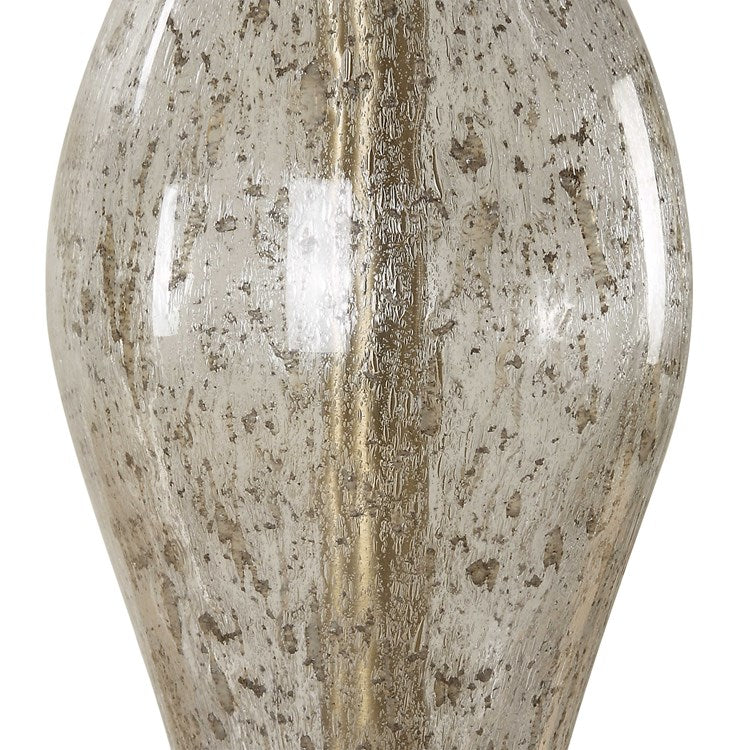 Uttermost Out Of Time Seeded Glass Table Lamp With Linen Shade - Image 6