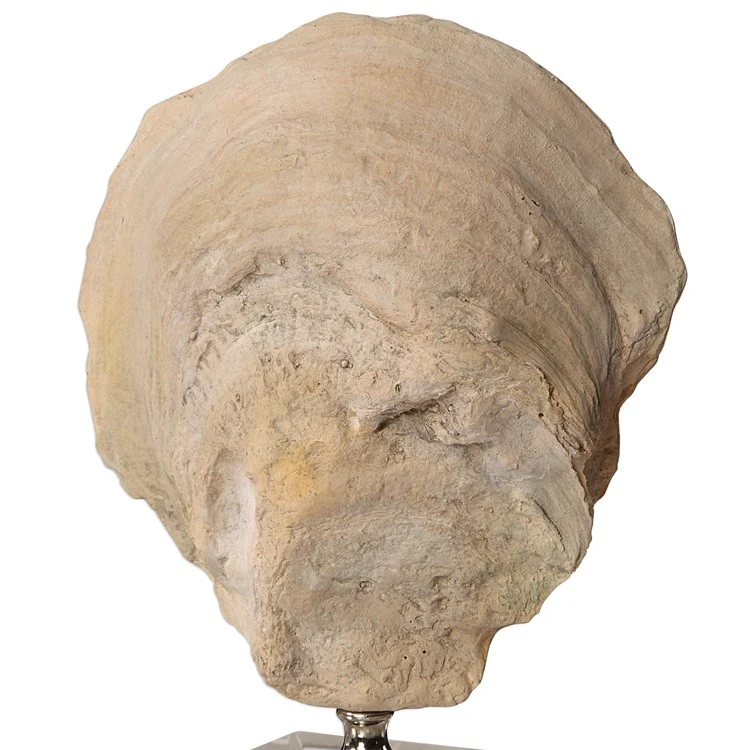 Uttermost Oyster Shell and Crystal Set of 2 Sculptures - Image 6