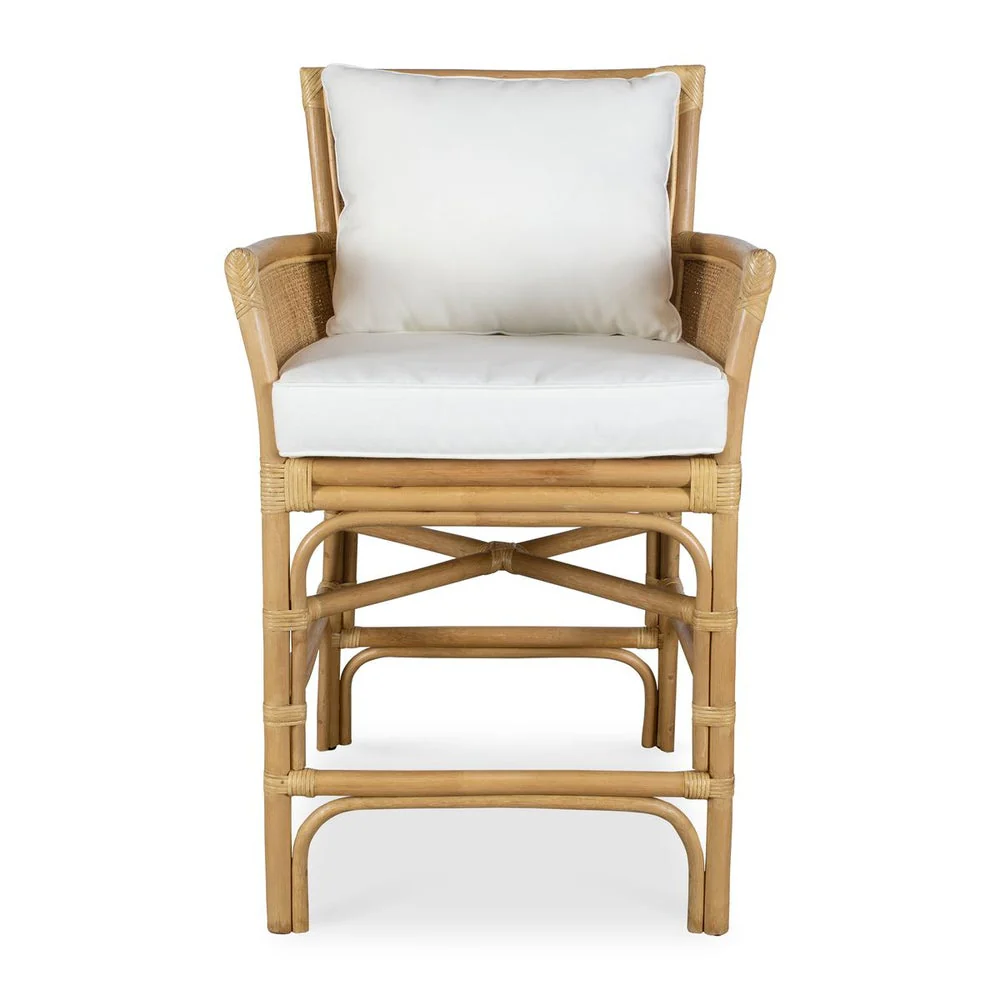 Uttermost Pacific Natural Woven Rattan Counter Stool - Image 2