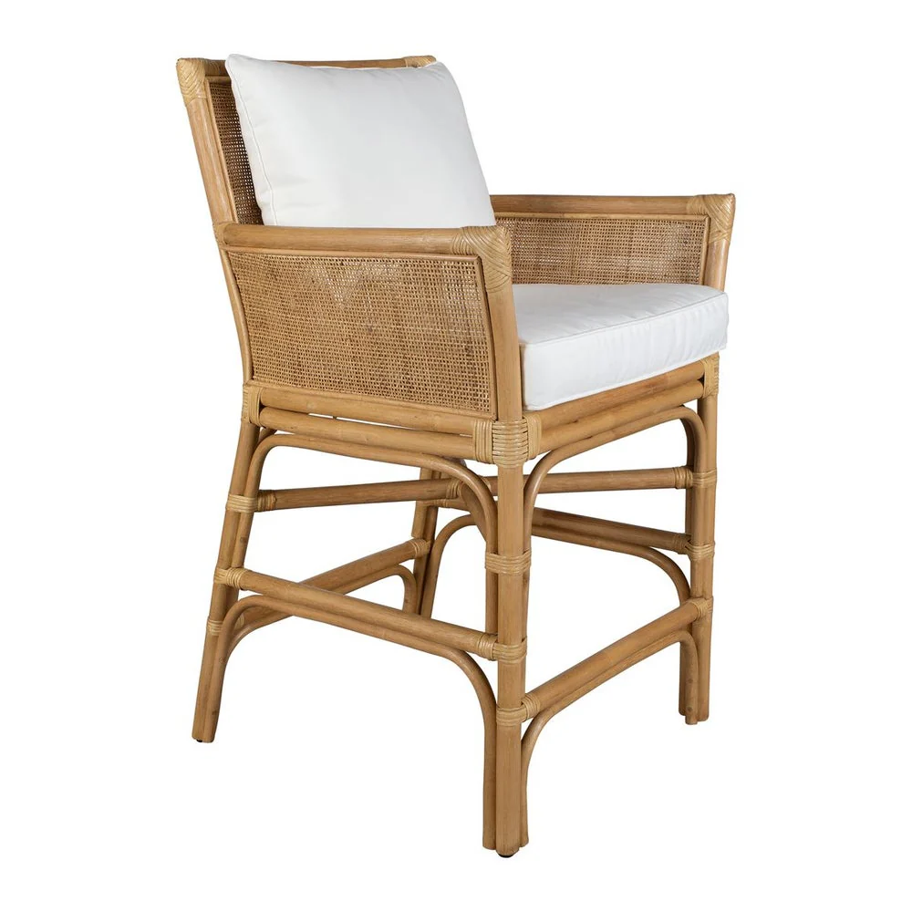Uttermost Pacific Natural Woven Rattan Counter Stool - Image 3