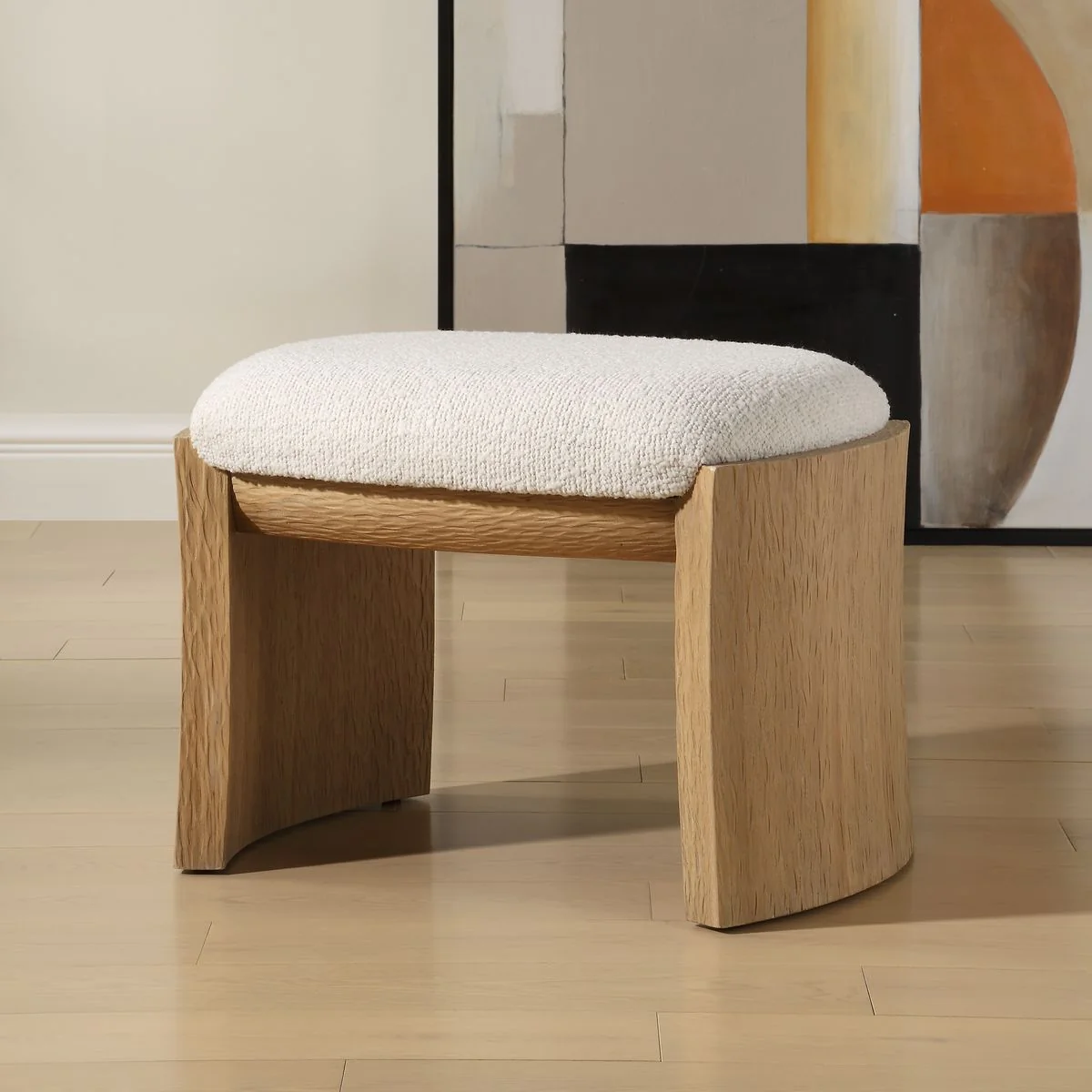 Uttermost Port Small Modern Upholstered Bench - Image 2
