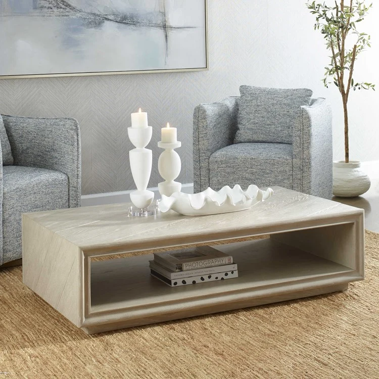 Uttermost Prism Light Oak Coffee Table - Image 3