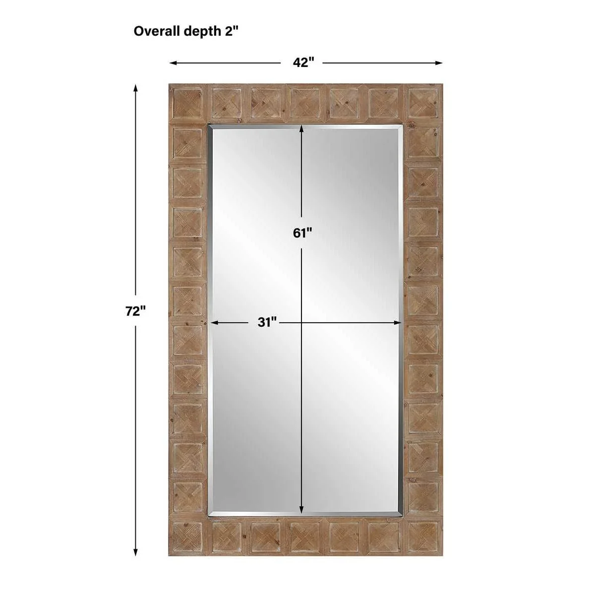 Uttermost Ranahan Rustic Farmhouse Mirror - Image 6