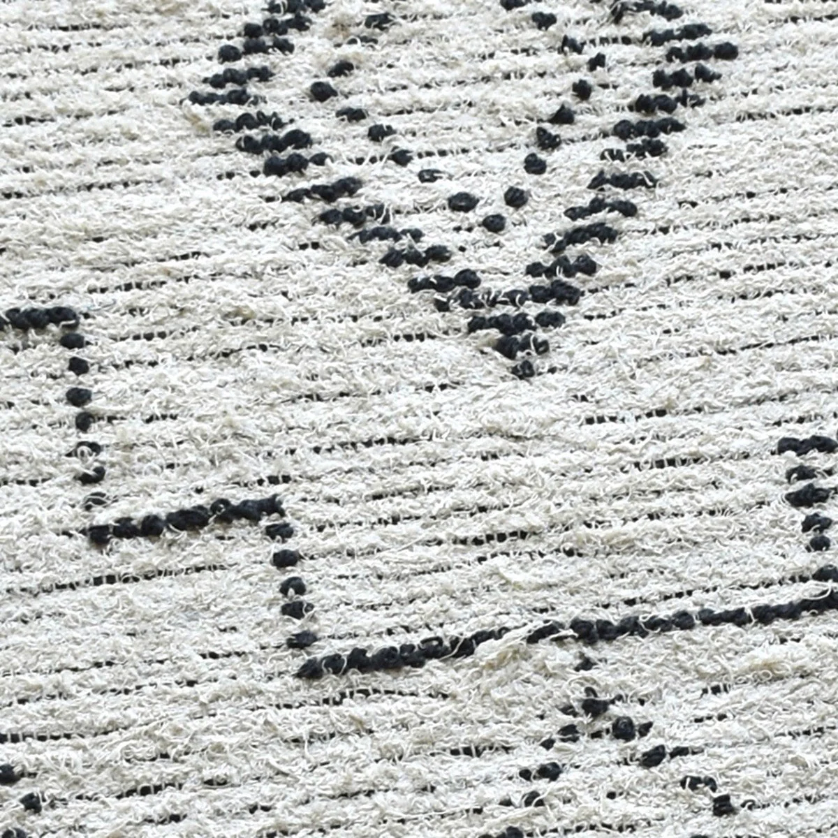 Uttermost Raton Hand Woven Ivory and Charcoal Tribal Pattern Rug ~ 6' x 9' - Image 3