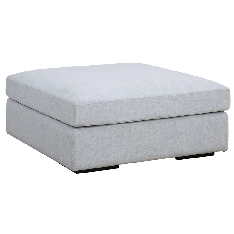 Uttermost Refuge Modular Sectional Sofa with Ottoman ~ Cloud Blue Performance Fabric - Image 4