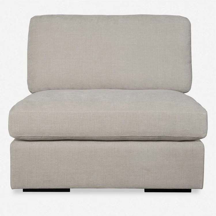 Uttermost Refuge Modular Armless Piece ~ Velvety Sand Performance Fabric - Image 2