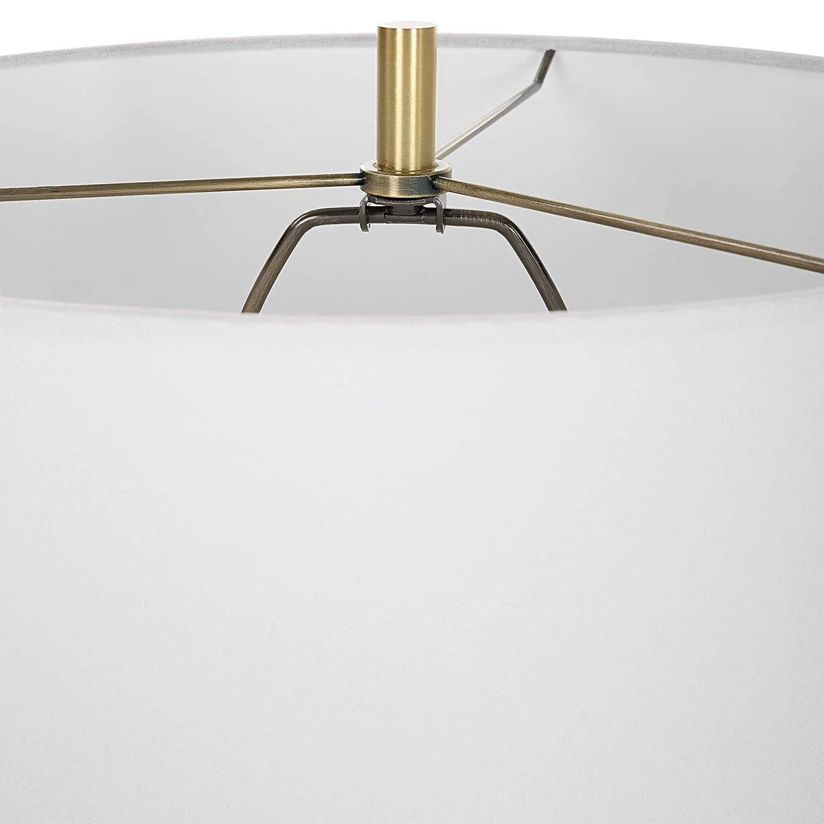 Uttermost Regalia White Marble Table Lamp With Linen Shade - Image 7
