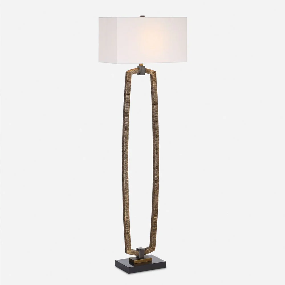 Uttermost Relic Deeply Antique Gold Finish Floor Lamp - Image 3