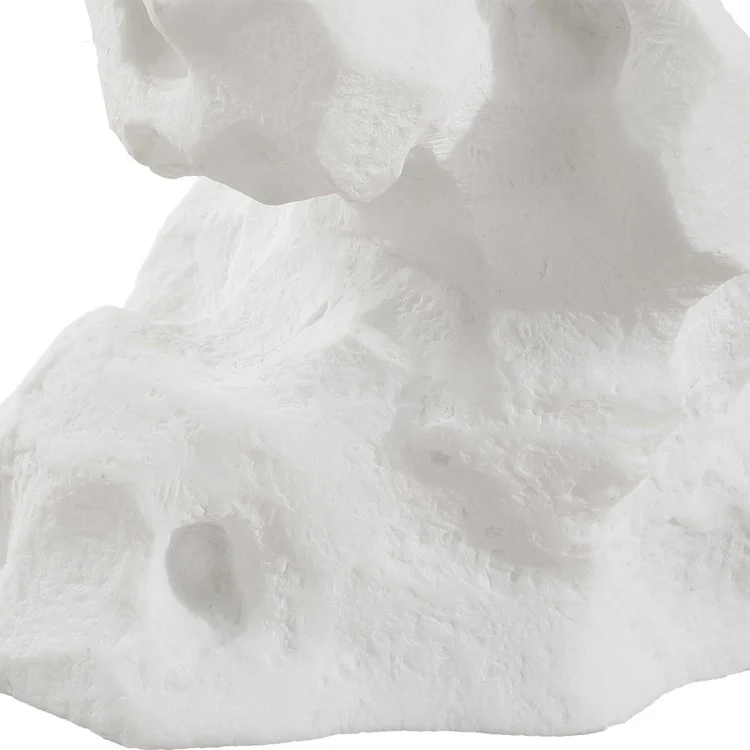 Uttermost Remnant White Stone With Crystal Top Drink Table - Image 4