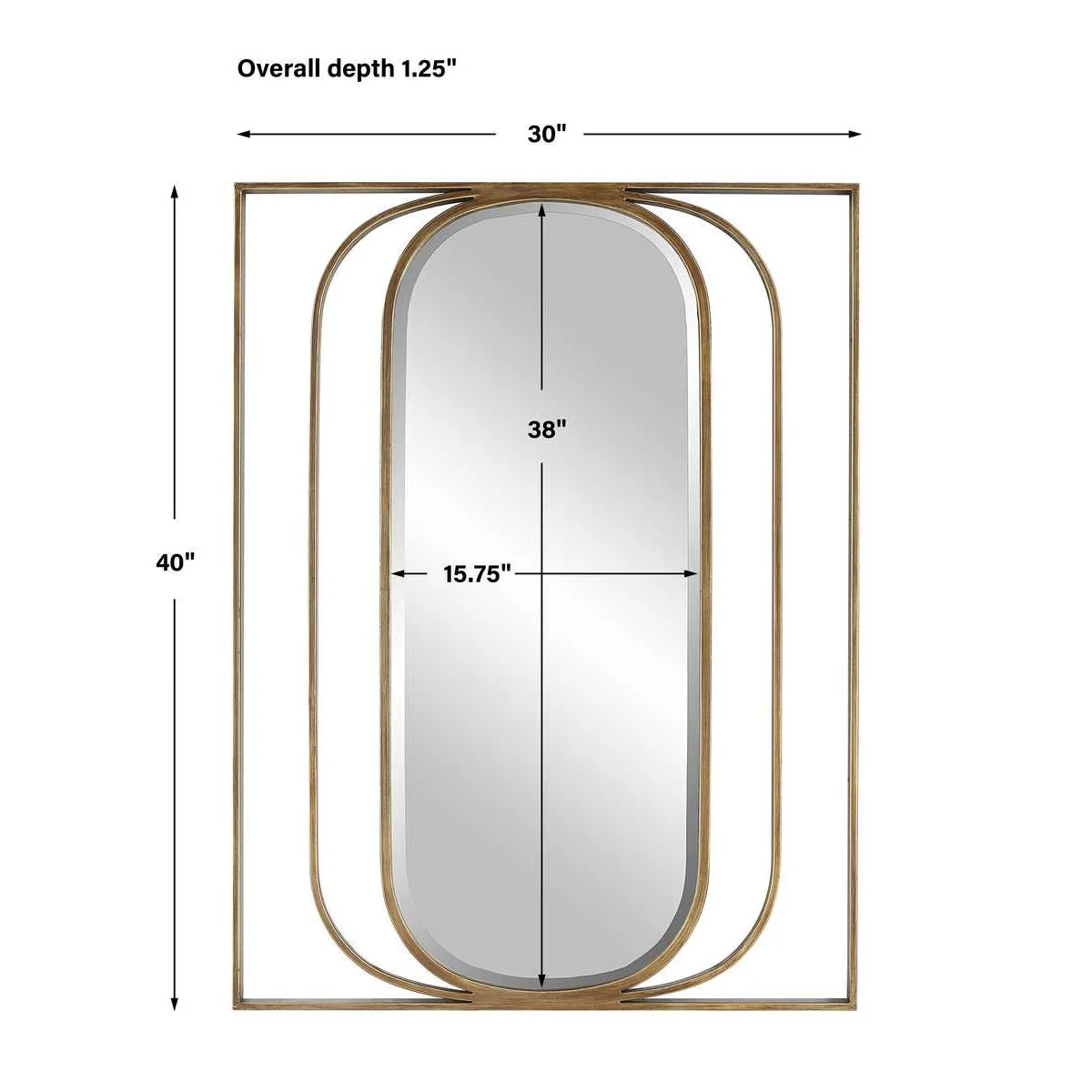 Uttermost Replicate Framework Oval Mirror - Image 6