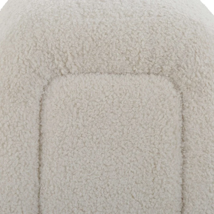 Uttermost Repose Soft Ivory Faux Sheepskin Cushioned Oversized Bench - Image 7