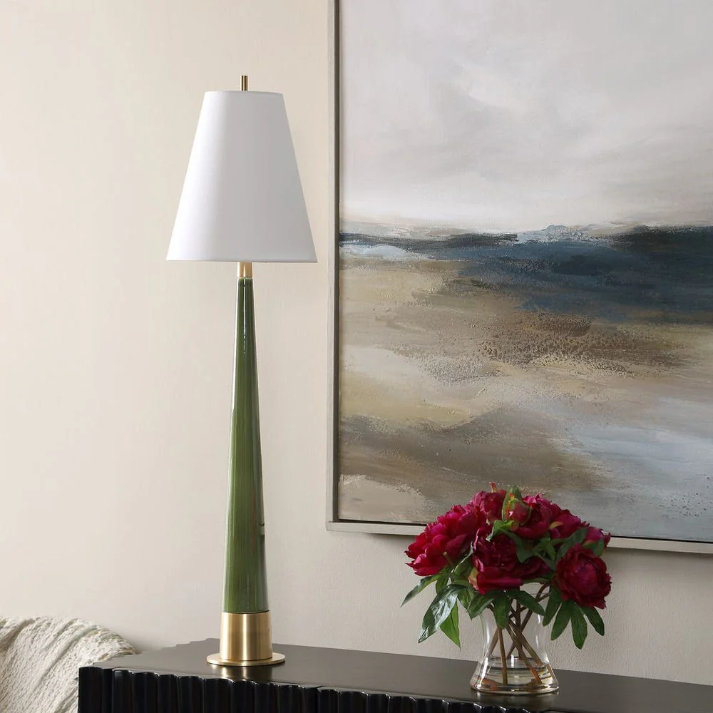 Uttermost Riccardi Moss Green Table Lamp - Image 2