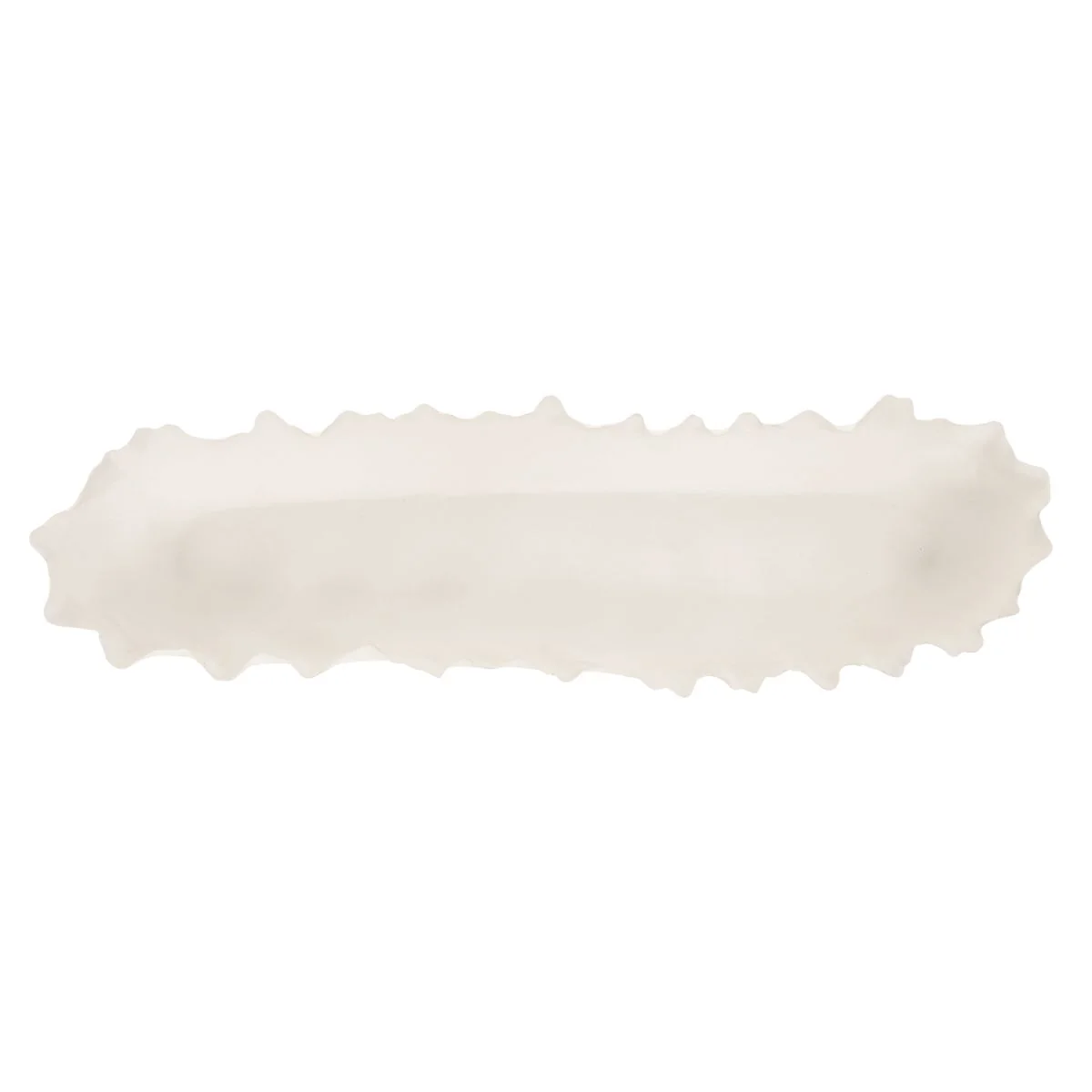 Uttermost Ripple Crest Matte White Finish Elongated Bowl - Image 6