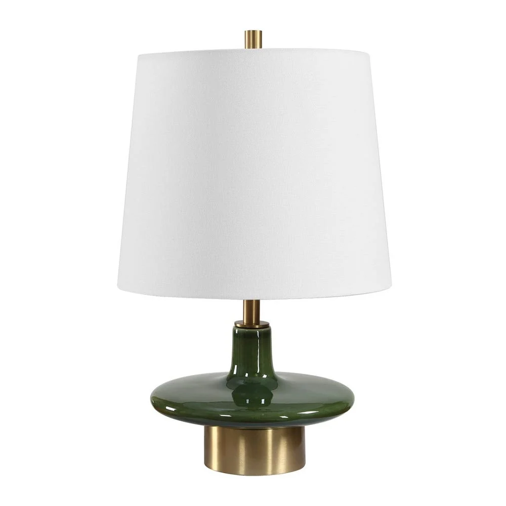 Uttermost Sieler Glossy Moss Green Table Lamp - Image 5