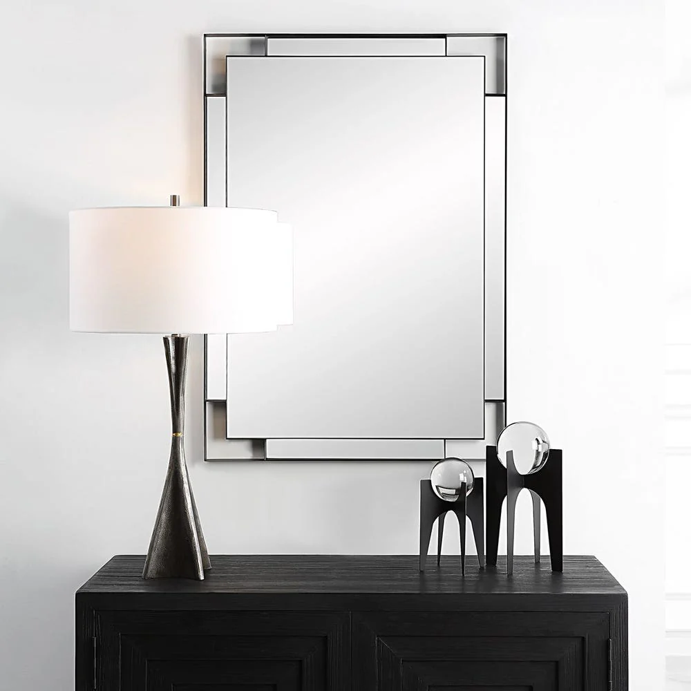 Uttermost Stellan Matte Black Edged Mirror - Image 3