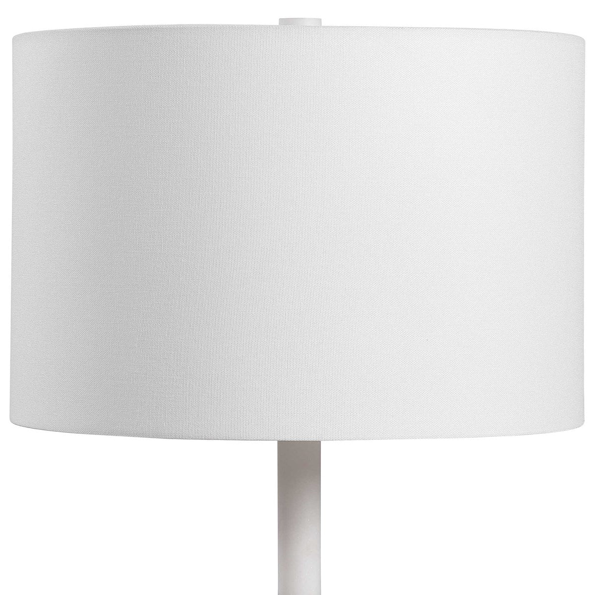 Uttermost Tanali Charcoal and Polished White Table Lamp With White Shade - Image 7