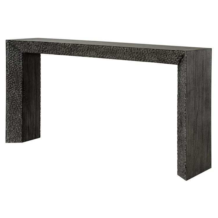 Uttermost Thoreau Ebony Textured Elm Organic Console Table - Image 4