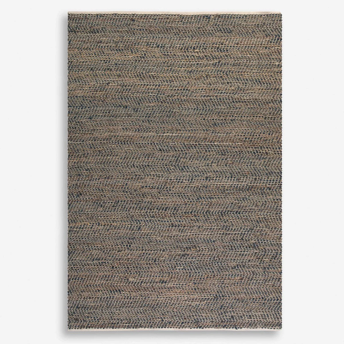 Uttermost Tobais Hand Woven Leather and Natural Hemp Rug ~ 5' x 8' - Image 3
